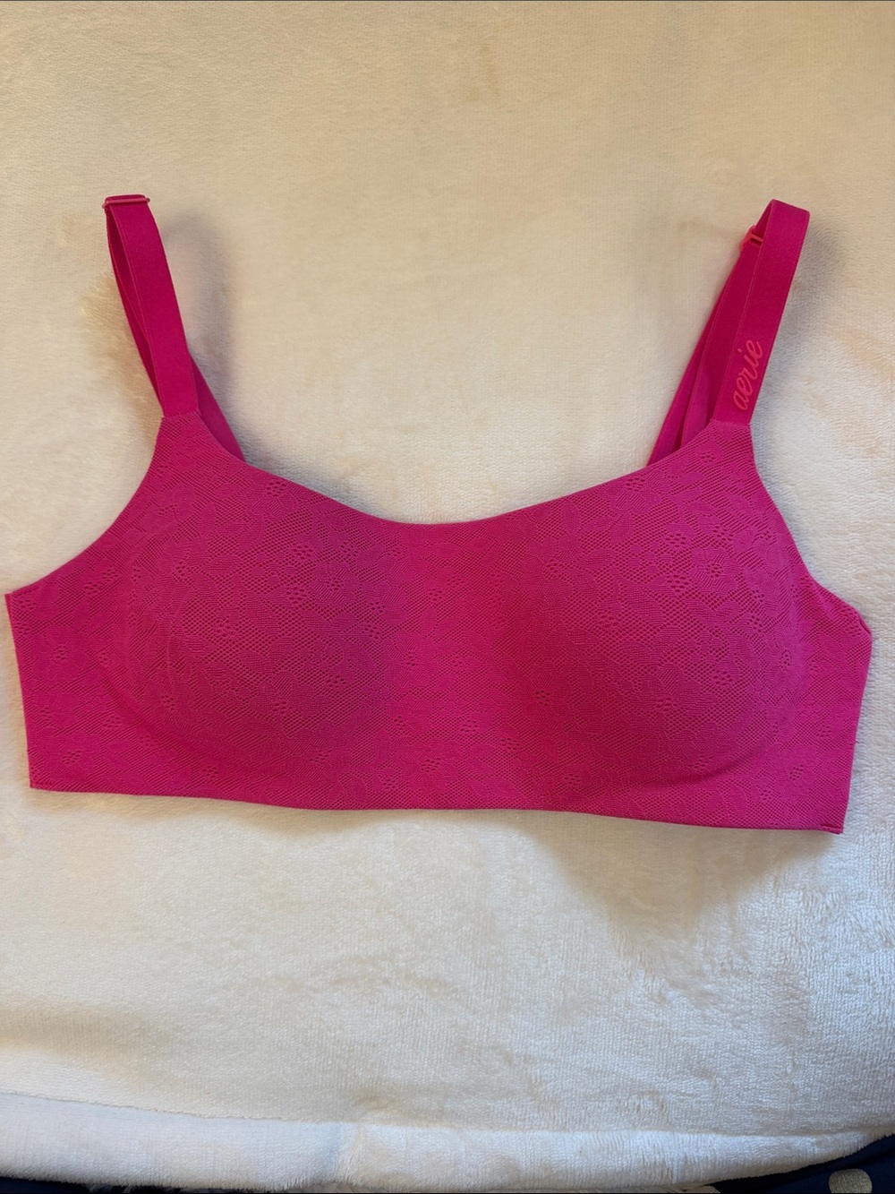 Aerie Smoothez Bra-ish Lace-Textured Seamless Wireless Bralette